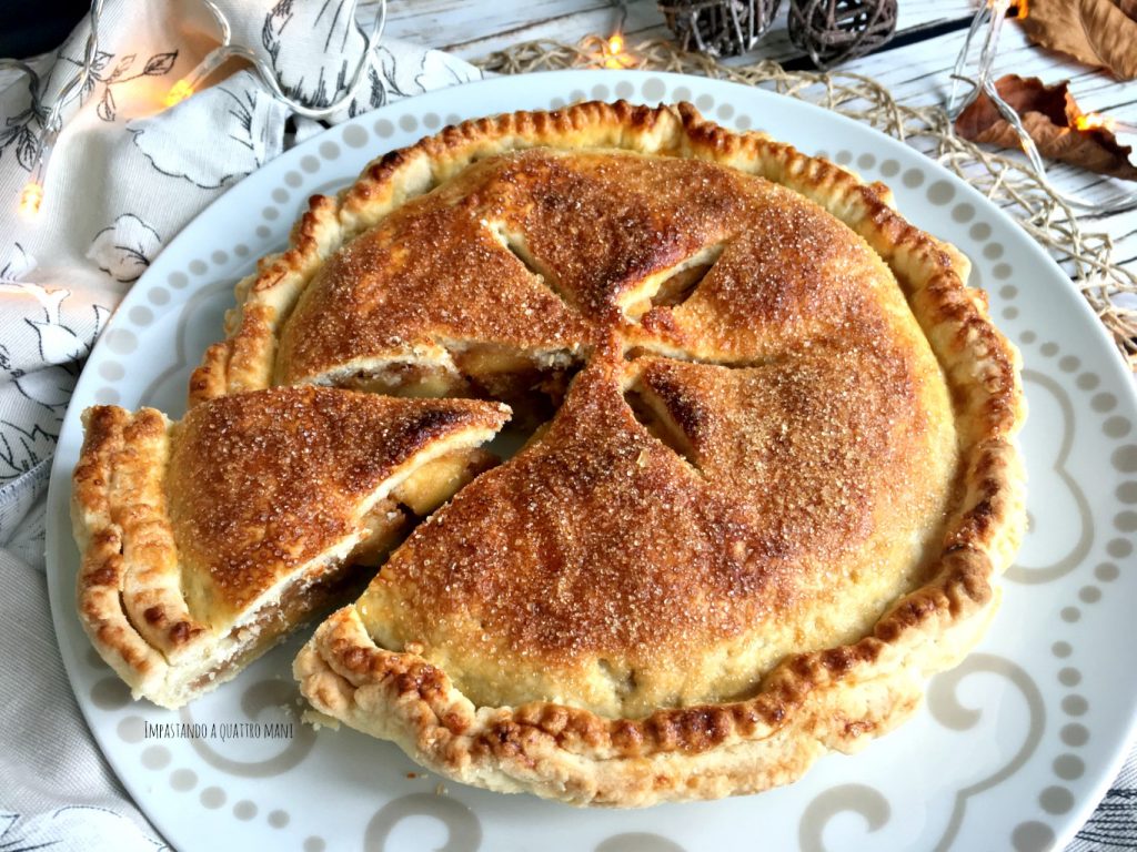 apple pie, torta americana di mele, o torta di nonna papera