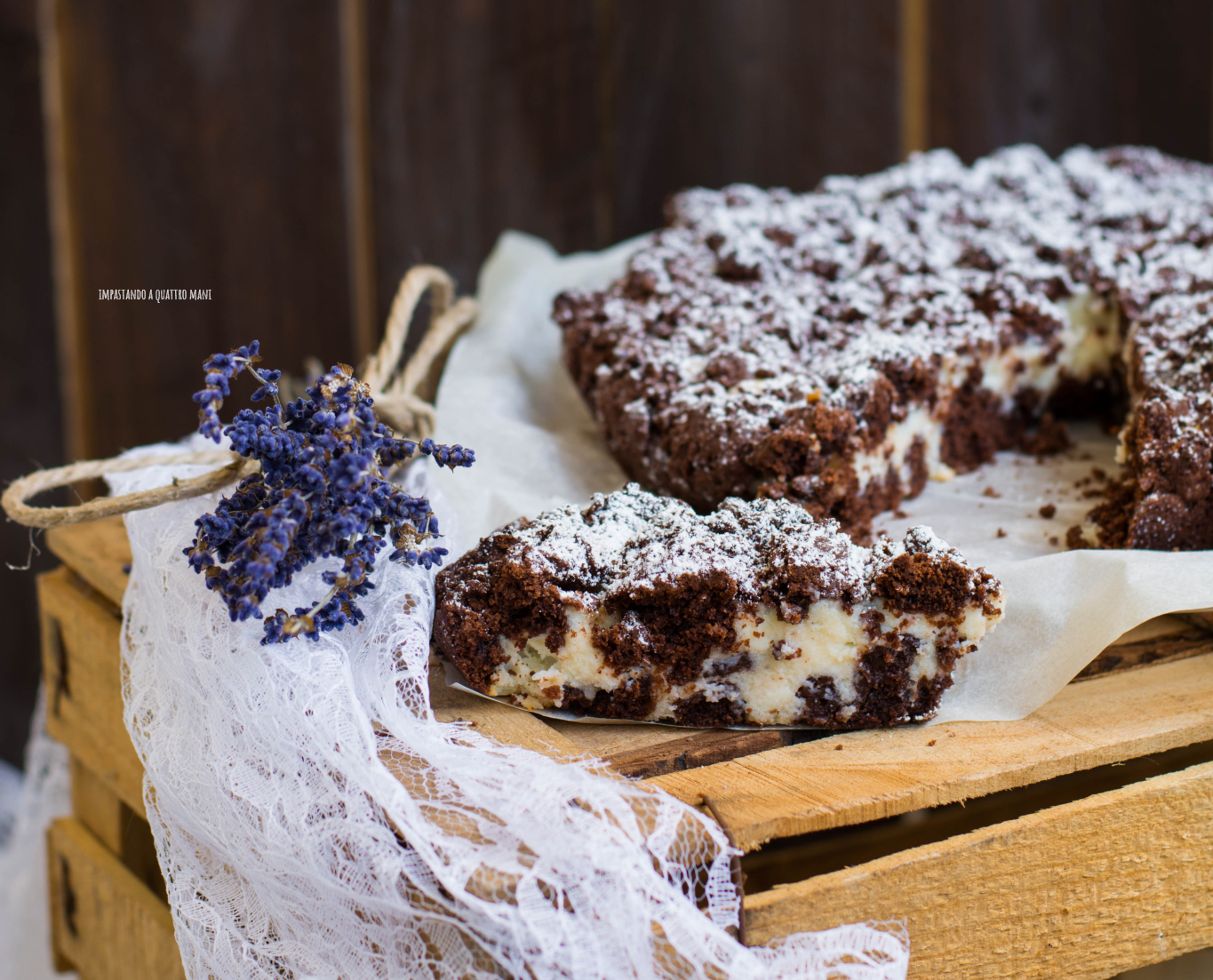 Sbriciolata Al Cacao Con Ricotta Impastando A Quattro Mani