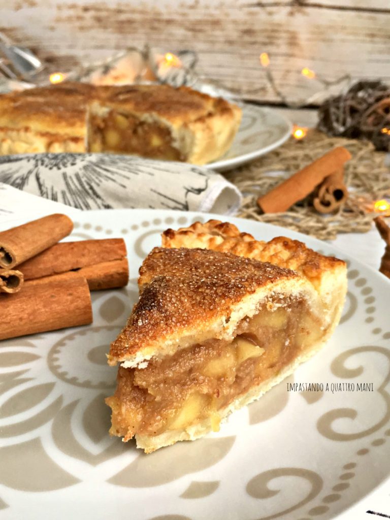 torta apple pie, torta di mele americana di nonna papera